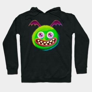 Fluffy green monster Hoodie